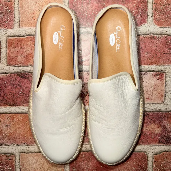 Pre-Owned Dr Scholl's Sunnie Mules Leather White Beige Breathable Size 7M Women - Image 2