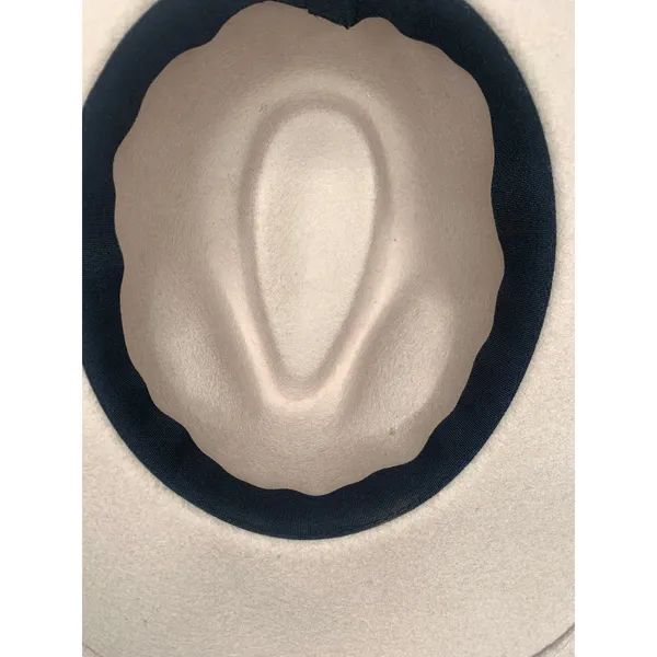 Taupe Blush Felt Rancher Hat OSFM Pink - Image 3