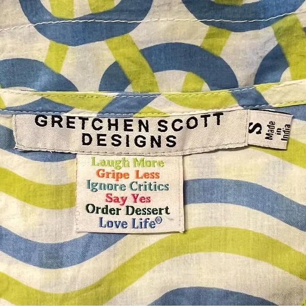 Gretchen Scott Womens Tunic Coverup Top Size S Beachy Resort Vacation Coastal - Image 8