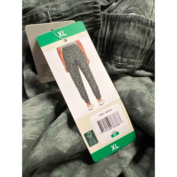 ORVIS Jogger Pants Women XL Green Digital Camo Tencel Lyocell Relaxed Travel NWT - Image 6