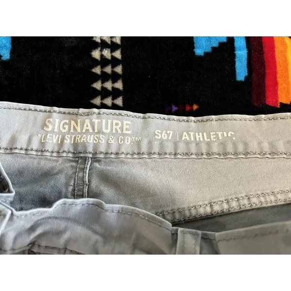 Levis Light Blue‎ S67 Athletic Denim Jeans Slim Straight Size 31x30 Mid Rise - Image 7