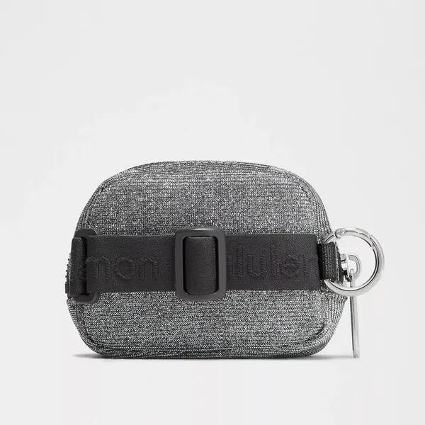 Lululemon Glitter Everywhere Nano Belt Bag Gray Silver Metallic NEW - Image 5
