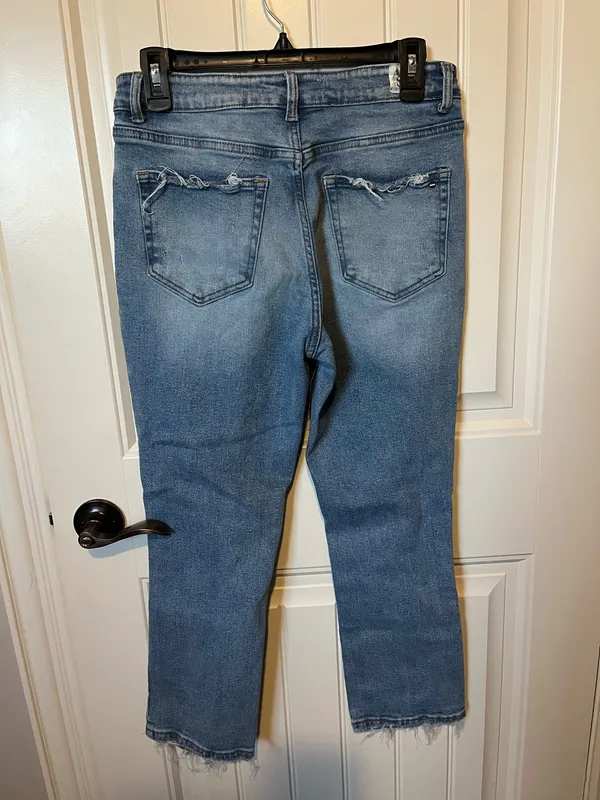 Altar'd State Distressed Blue Jeans - Image 3