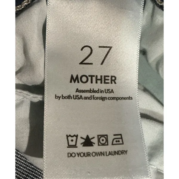 MOTHER The Hustler Ankle Fray Jeans 27 Home Movies High Rise Bootcut NWOT - Image 5