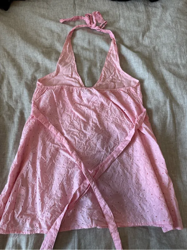 Y2K So Wear It Declare It Baby Pink Halter Top - Image 5