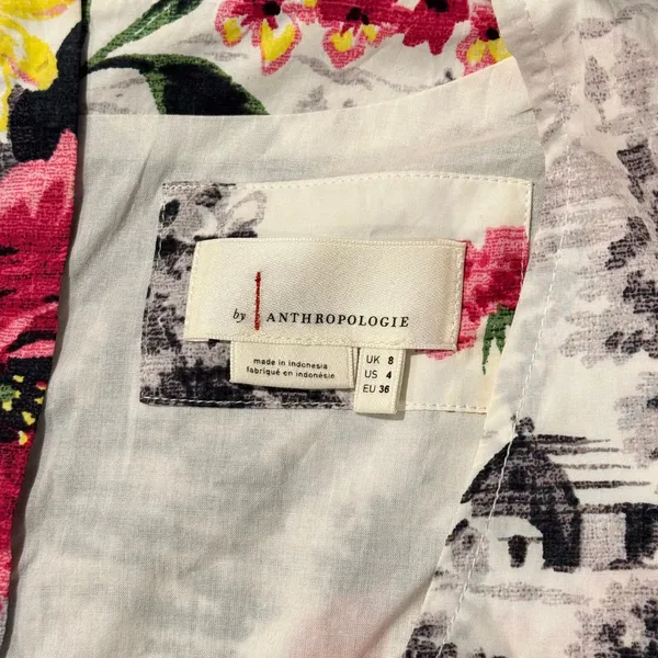 Anthropologie Dress Floral Amelia Cottage Garden Party Romantic Boho 4 Flaws - Image 2