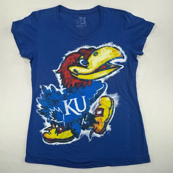 My U KU Graffiti Jayhawk NCAA Fan Gear Kansas University Sz Lg - Image 5