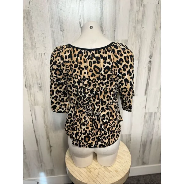 Cheetah blouse Tan - Image 2
