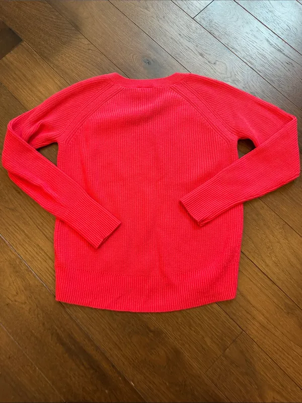 Gap Women’s V-Neck Ribbed Sweater - Pink Size Small - C44-004 - Image 8
