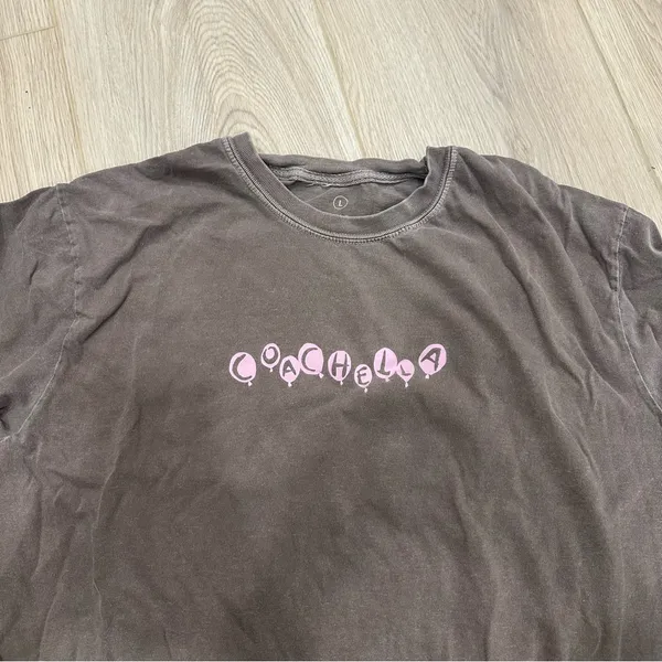 Coachella 2023 Long Sleeve Tshirt Brown Size L - Image 3
