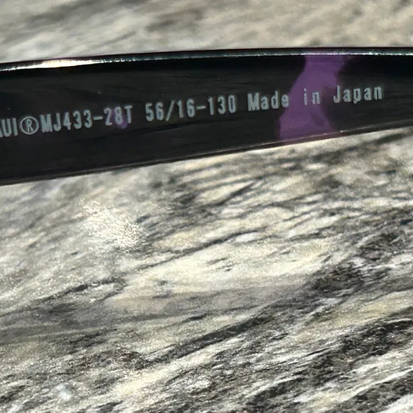 Maui Jim Purple and Black Frame Only - Image 9