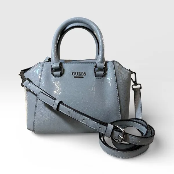GUESS Kamri Mini Dome Satchel Light Blue Crossbody Shoulder Bag NWOT - Image 2