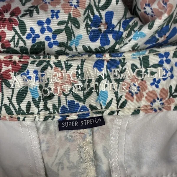 American Eagle Super Stretch Floral Print Shorts Multi-Color Boho Size 0 - Image 6