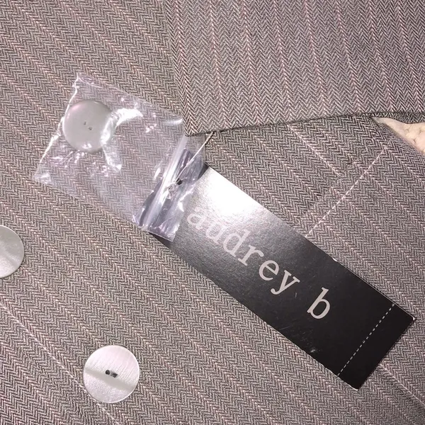 Audrey B size 8 suit career blazer jacket Gray - Image 5
