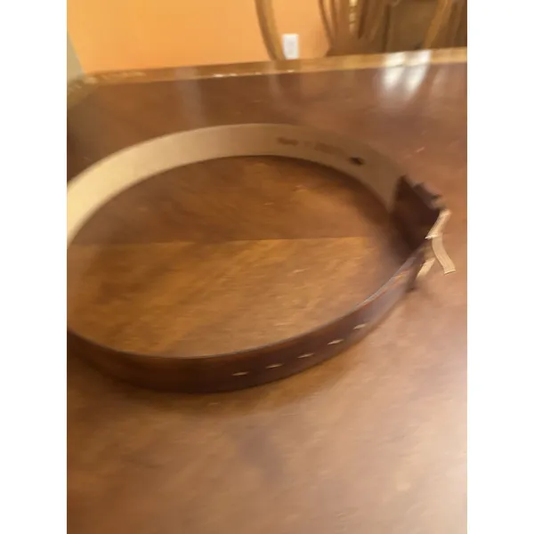 Paris Brown Womens Genuine Cowhide On Bonded Leather Belt Size 36 - Image 3