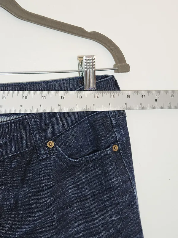 Express Dark Wash Stella Bootcut Jeans Size 6 Long - Image 7