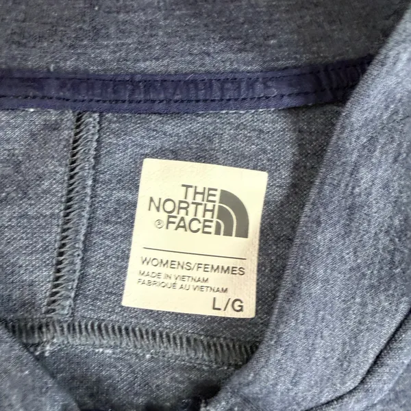 The North Face Women’s Large Full Zip Jacket Blue Heather Fleece NWOT - Image 3
