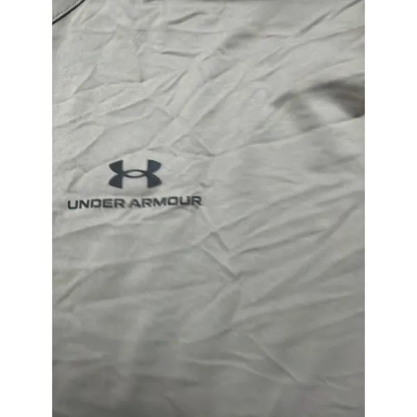 Under Armour Rush Women Small T-Shirt Taupe Brown Olive Short Sleeve Performance - Image 2