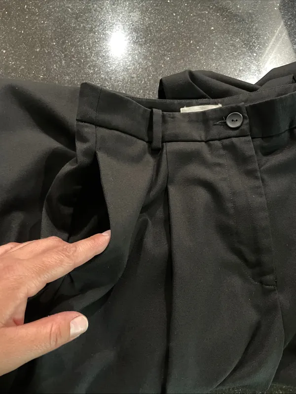 Marcella NYC Archie Trousers in Black 'One Design Five School Days' Size XS - Image 11