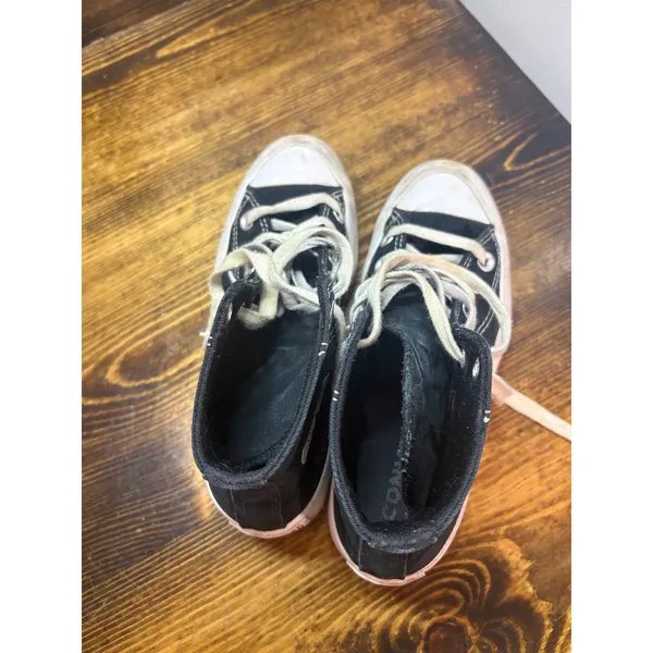 Converse‎ Black Platform Sneakers Size 5 - Image 7
