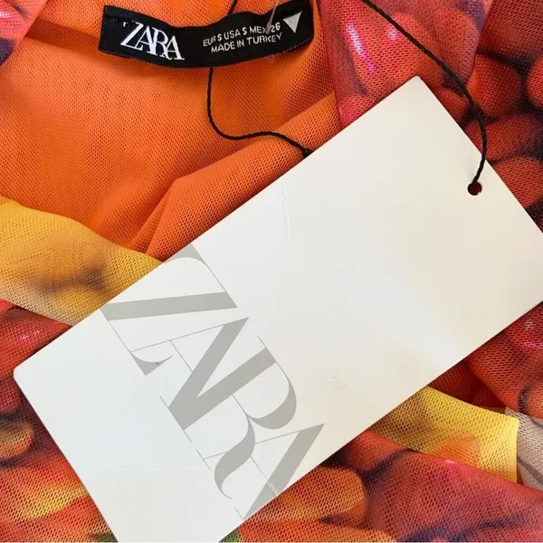 Zara Off Shoulder Dress Chili Pepper Bodycon Dress Small NWT - Image 8