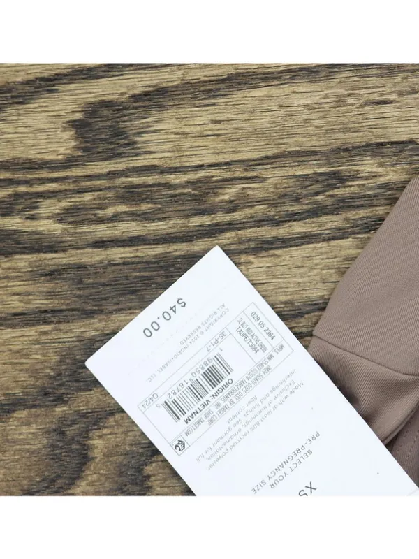 Isabel Maternity By Ingrid & Isabel Active Midi Maternity Dress Taupe Brown XS - Image 5