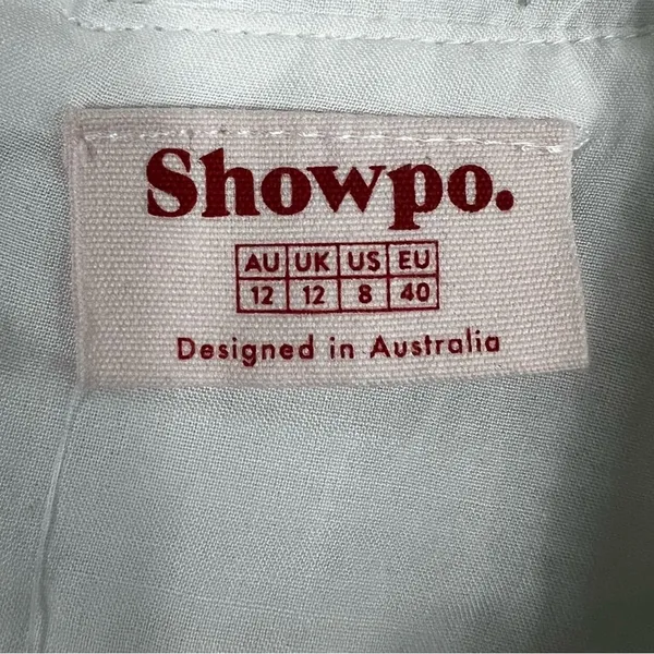 NWT Showpo Adelaide Crop Top White Textured Tweed Clean Girl Capsule Size M - Image 6