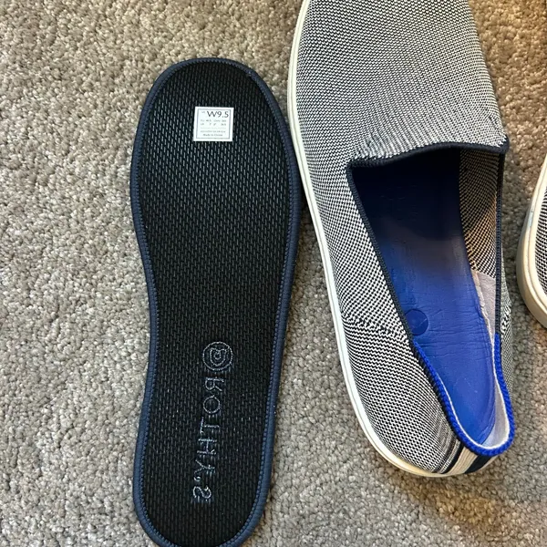 Rothy’s Women’s Slip On Gray Sneakers Size 9.5 - Image 5