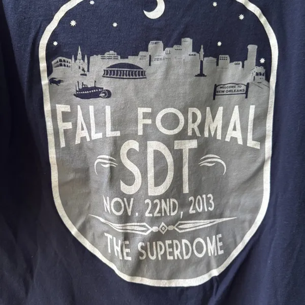 Sigma Delta Tau Sorority University Greek Life Formal 2013 Gildan Tee Shirt, Med - Image 3