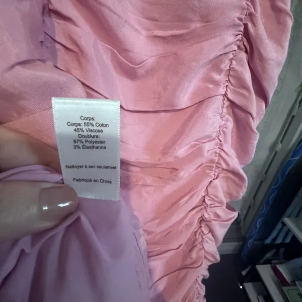 ASTR Women's Lavender Pink Aiko Ruched Mini Dress Size Large - Image 12
