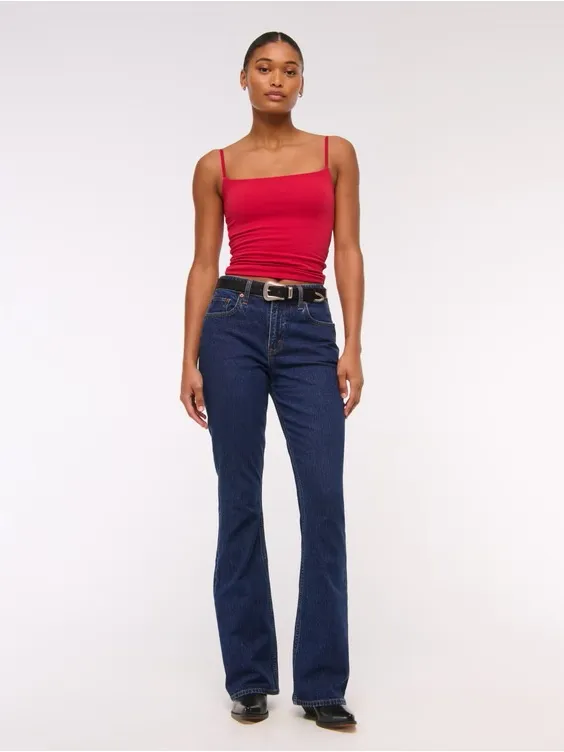 Abercrombie & Fitch Curve Love Mid Rise Bootcut Jean - Image 5