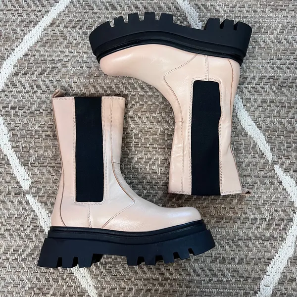 ALOHAS Chunky Lug Sole Boot Sz 38/ US 7-7.5 - Image 3