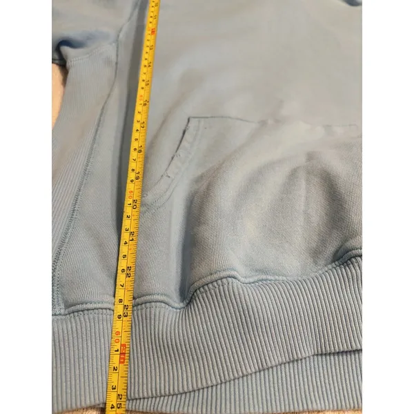 Aerie Light Blue Oversized Hoodie Sweatshirt Size S Cozy Lounge Athleisure - Image 5