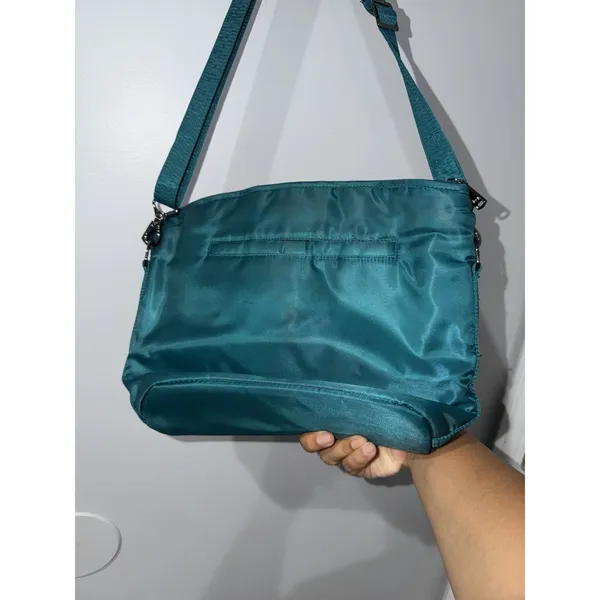Lug Adagio‎ Shoulder Crossbody Bag RFID Protection Turn Key Lock Emerald Teal M - Image 8