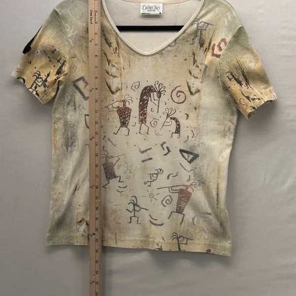 Cactus Bay Vintage‎ Y2K Top Cream Medium - Image 10