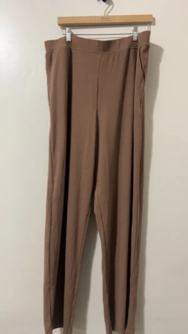 Cuddl Duds Brown Two-Piece Lounge Set TL - Image 3