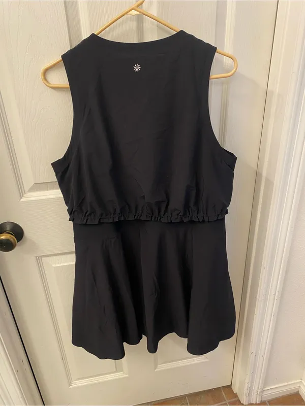 Athleta Venture out Black Zip-Front Tank Active Dress - Image 8
