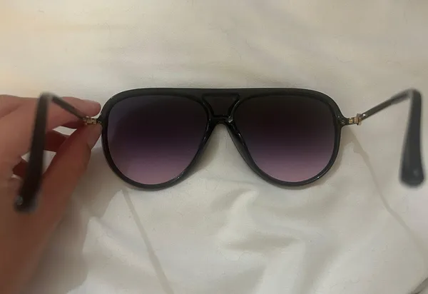 Aviator Sunglasses Black - Image 2