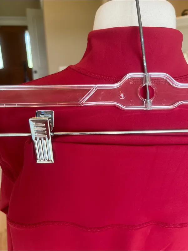 Women's Cranberry Red Active Zip Jacket & Leggings Set New Size XS - Image 9