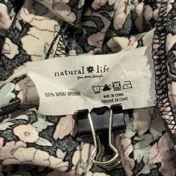 Natural Life Maxi Sundress Ditsy Floral Tiered Flowy Boho Cottagecore Prairie S - Image 7