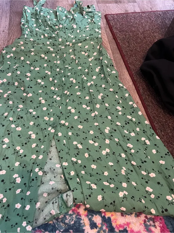 Reformation “Persimmon” green floral dress 2 - Image 16