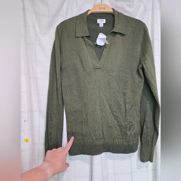 J Crew Cotton Sweater Polo - Image 2