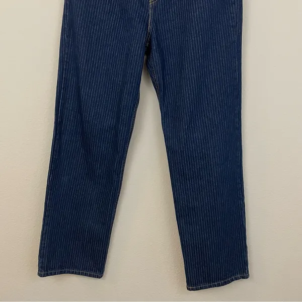 Anthropologie Levi’s Women’s Baggy‎ Pinstriped Dad Jeans Size 30x30 - Image 8