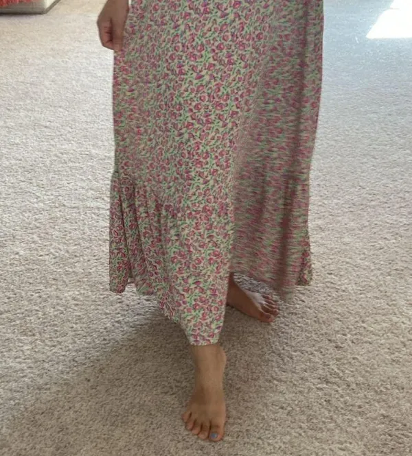 Floral halter neck dress. S Pink - Image 10