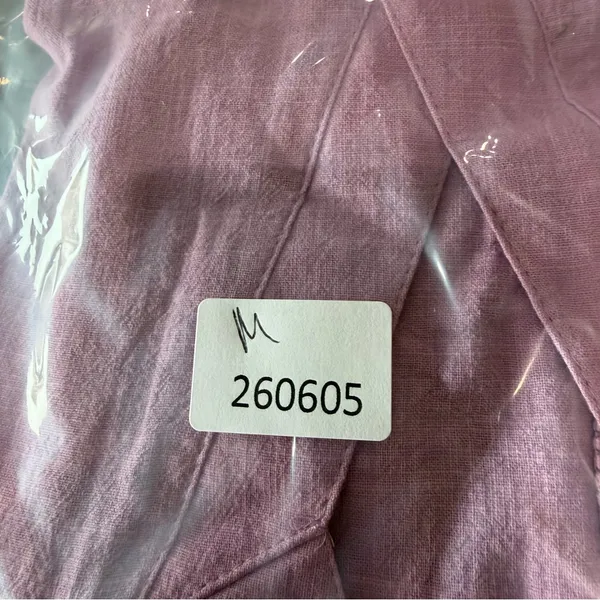 Women's Short Sleeve Lavender Color Tunic Style Top Size Medium #260605 - Image 4