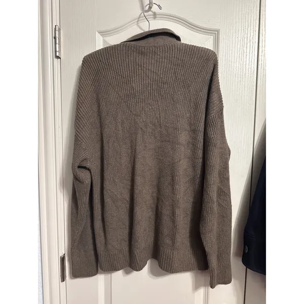 Lunya Ribbed Pullover Sweater Organic Cotton Silk Luxury Loungewear Minimalist - Image 3