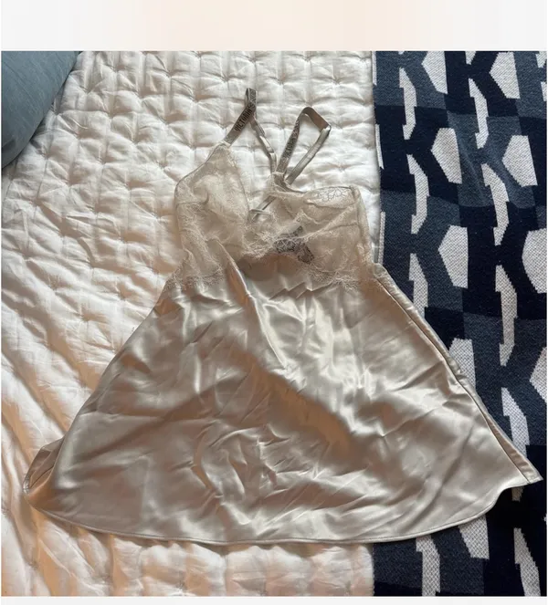Victoria's Secret White Slip Lace Dress - Image 2