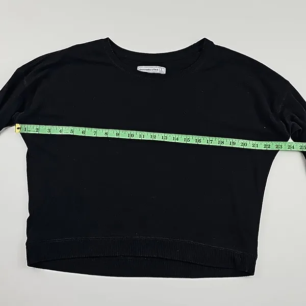 Abercrombie & Fitch Women's Black‎ Long Sleeve Crew Neck Pullover Sweater Size S - Image 6