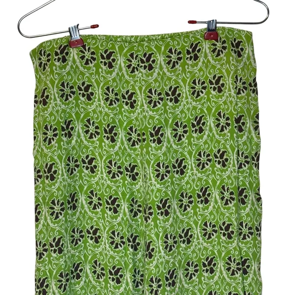 Zara Women's‎ Pants Y2K Wide Leg Pull On Hippie Floral Boho Green Brown Small - Image 2