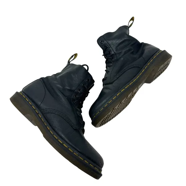 Dr. Martens 1460 Pascal Virginia‎ Soft Leather Boots Black Combat Size US 7 - Image 2